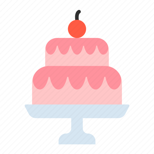 Cake, happy, heart, love, romance, romantic, valentine icon - Download on Iconfinder