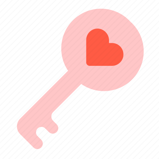 Happy, heart, key, love, romance, romantic, valentine icon - Download on Iconfinder