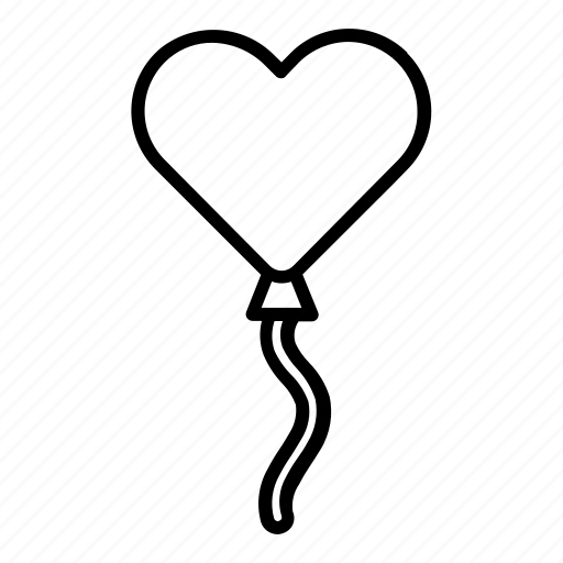 Baloon, happy, heart, love, romance, romantic, valentine icon - Download on Iconfinder