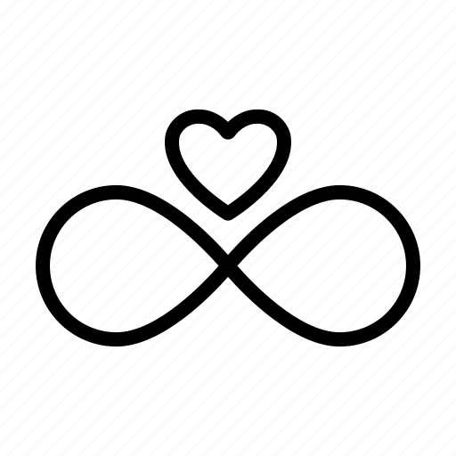 Infinity, love, heart, romance icon - Download on Iconfinder