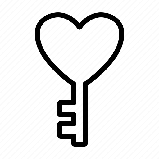 Key, love, romance, security icon - Download on Iconfinder