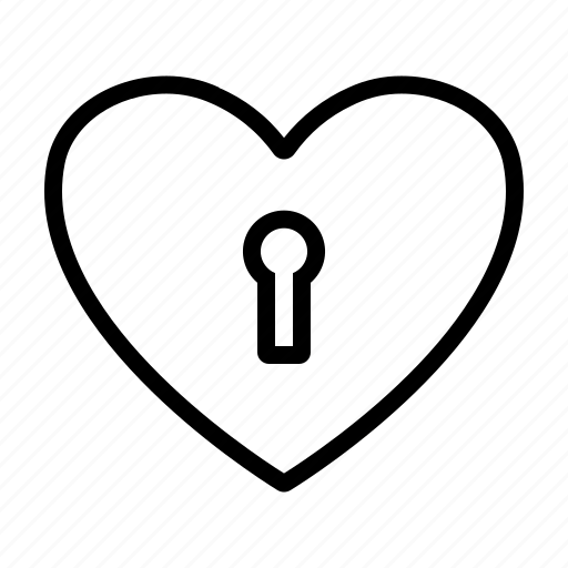 Keyhole, love, heart, security icon - Download on Iconfinder