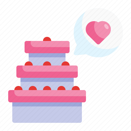 Cake, love, wedding, romance, marriage, gift, like icon - Download on Iconfinder