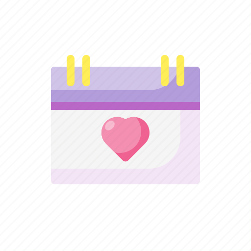 Calendar, date, schedule, event, time, valentine, heart icon - Download on Iconfinder
