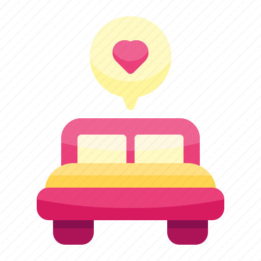 Double, bed, bedroom, sleep, honeymoon, couple, marriage icon - Download on Iconfinder