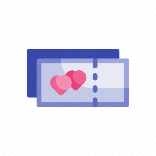 Tickets, ticket, travel, vacation, love, romance, holiday icon - Download on Iconfinder