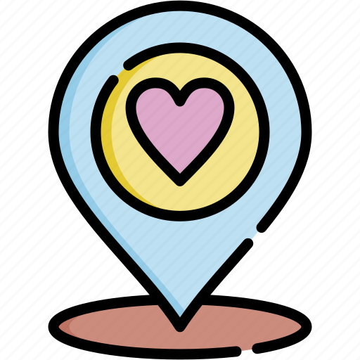 Location, love, app, romance, map, pin, navigation icon - Download on Iconfinder
