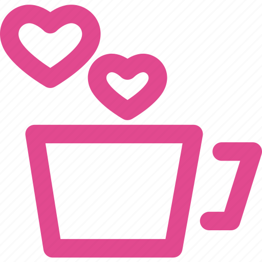 Cup, love, coffee, drink, heart, tea icon - Download on Iconfinder