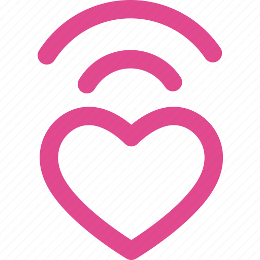 Love, radio, wifi, internet, valentine, wireless icon - Download on Iconfinder