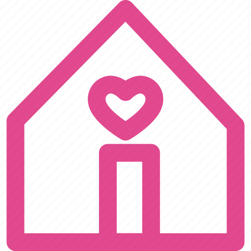 Home, house, love, building, estate, heart, real icon - Download on Iconfinder