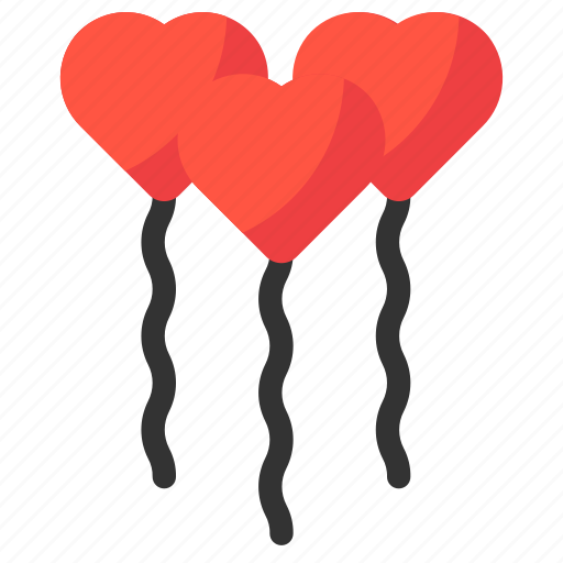 Balloon, heart, love, party, celebration icon - Download on Iconfinder