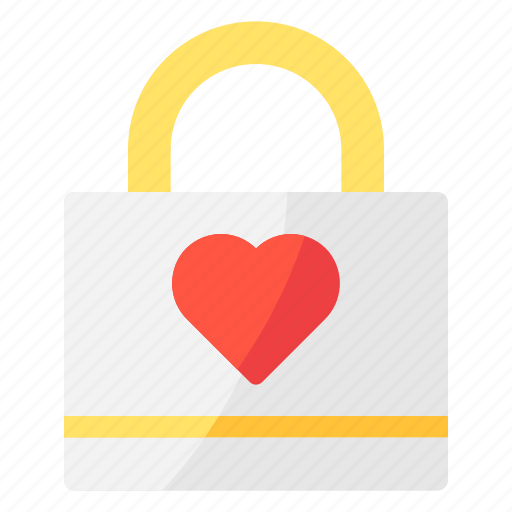 Lock, protection, safe, safety, heart icon - Download on Iconfinder