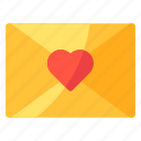 mail, envelope, message, heart, love