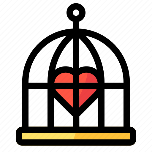 Heart, love, romantic, cage, romance icon - Download on Iconfinder