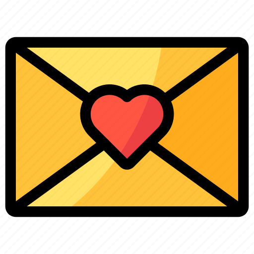 Mail, envelope, message, heart icon - Download on Iconfinder