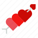 arrow, love, heart, valentine, cupid