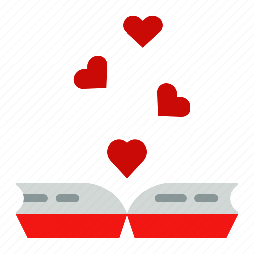 Book, love, story, heart, valentine icon - Download on Iconfinder