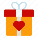 gift, love, heart, valentine, wedding