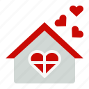 house, heart, home, love, valentine