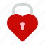 lock, love, heart, romantic, valentine 