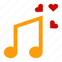 music, love, heart, romantic, valentine