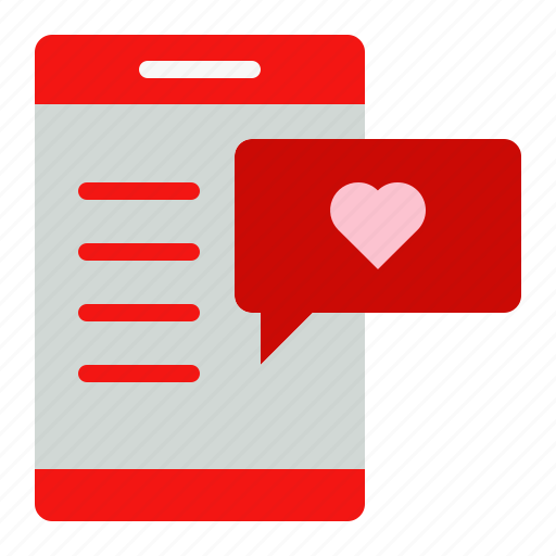 Smartphone, chat, like, love, message icon - Download on Iconfinder