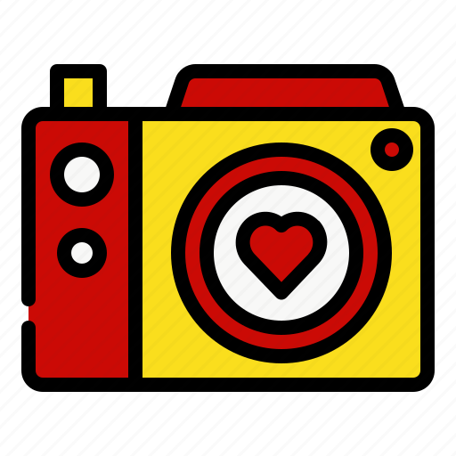 Camera, heart, love, wedding, photo icon - Download on Iconfinder