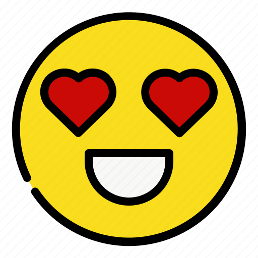 Emoticon, love, heart, emoji, happy icon - Download on Iconfinder