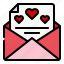 mail, love, message, valentine, letter 
