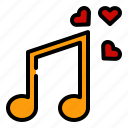 music, love, heart, romantic, valentine