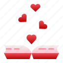 book, love, story, heart, valentine