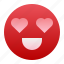 emoticon, love, heart, emoji, happy 