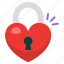 love lock, romantic, valentine, lock, heart 