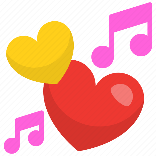 Happy, song, heart, romantic, music icon - Download on Iconfinder