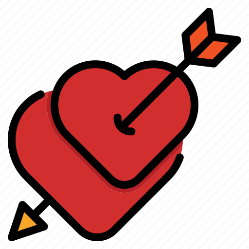 Cupid, arrow, heart, down, valentine icon - Download on Iconfinder