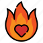 love, fire 