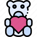 teddy, bear, valentines, heart, toy, kid, baby, stuffed, animal