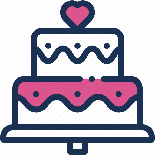 Wedding, cake, dessert, love, and, romance, marriage icon - Download on Iconfinder