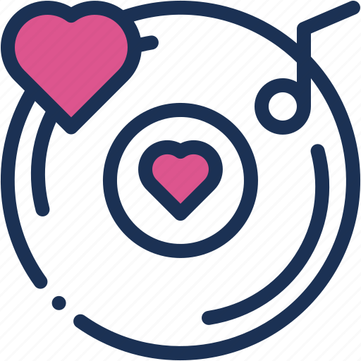 Romantic, music, love, romance, multimedia, valentines, quaver icon - Download on Iconfinder
