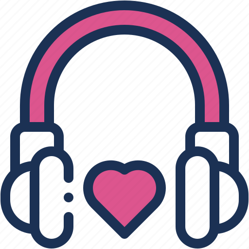Love, song, music, and, multimedia, earphone, romantic icon - Download on Iconfinder