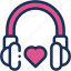 love, song, music, and, multimedia, earphone, romantic, headphone, heart 