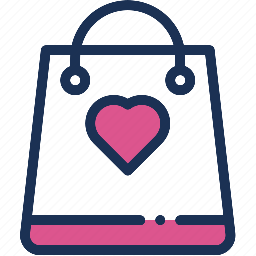 Shopping, bag, valentines, day, love, and, romance icon - Download on Iconfinder