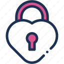 padlock, love, romance, tools, utensils, valentines, heart, shaped, romantic