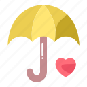 umbrella, heart, love, protection, safe, insurance