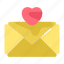 email, message, love, heart, envelope, text 