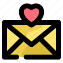 email, message, love, heart, envelope, text