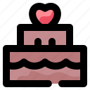 cake, sweet, love, heart, dessert