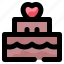 cake, sweet, love, heart, dessert 