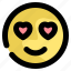 emoji, smily, face, love, expression, feelings 