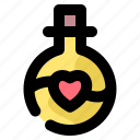 potion, love, flask, lab, chemical